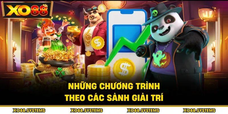 Chương Trình Khuyến Mãi 4 Những chương trình theo các sảnh giải trí